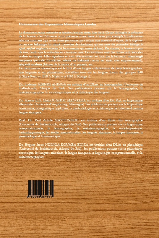 Couverture 2 - Paul Achille MAVOUNGOU